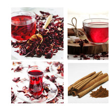 Load image into Gallery viewer, Ruby Red Hibiscus & Cinnamon Delight Tea (Sugar-Free & Natural)